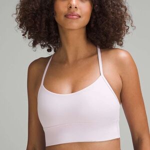 Lululemon Flow Y Nulu Longline Bra – Flush Pink